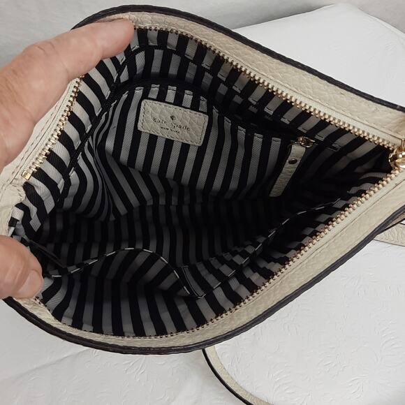 Kate Spade‎ Southport Avenue Cloey Crossbody Bag Cream and Black - Picture 12 of 13